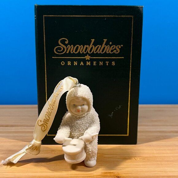 Dept 56 Snowbabies Ornament "Shall I Play for You?" w/Box #68209 Retired Vintage - Picture 9 of 13
